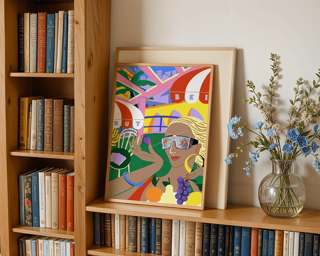 Funky Town by Pamela Mansour – Poster Print | Sawahood