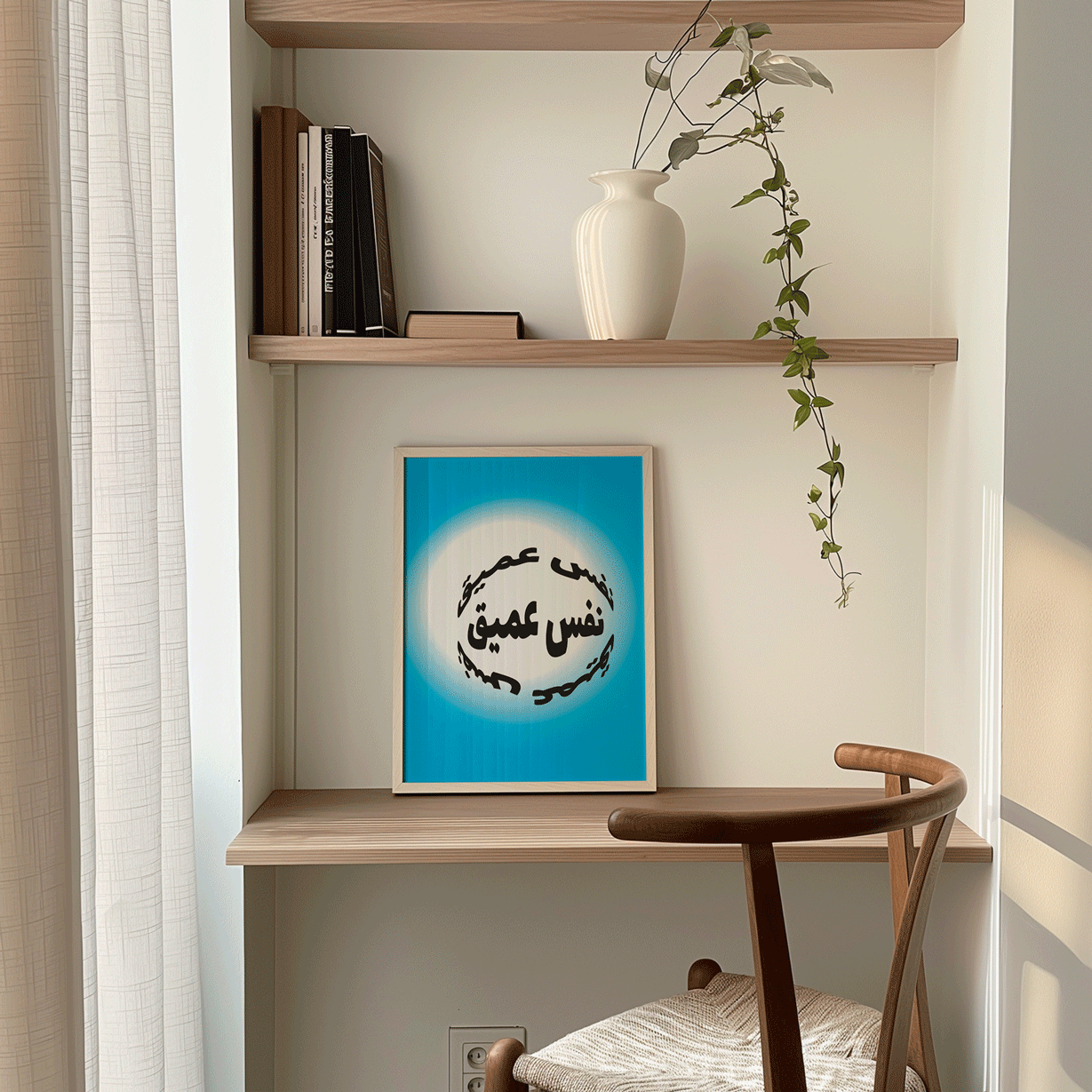 Blue Nafas Amiq (Take A Deep Breath) by Tiffany Murr – Poster | Sawahood