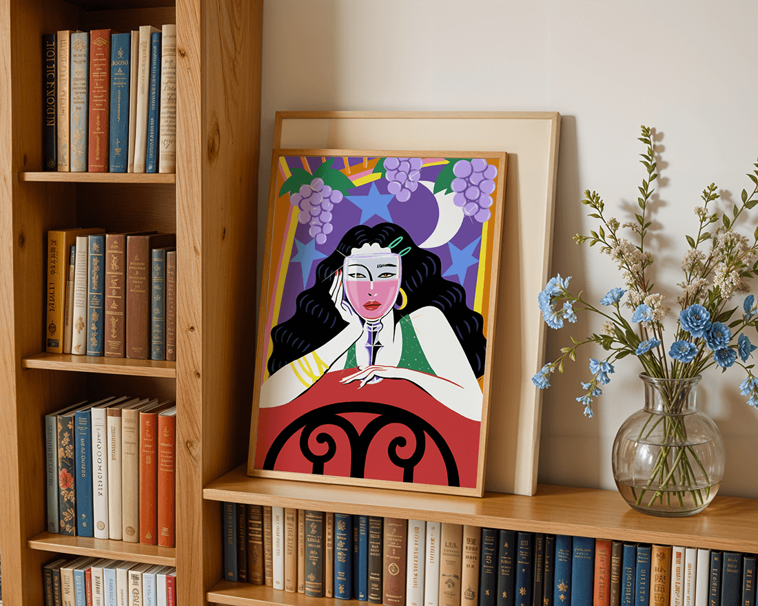 Lune d'été by Pamela Mansour – Poster Print | Sawahood
